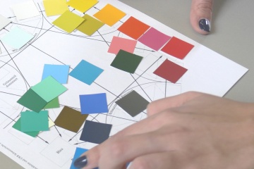 Putting colour-samples in order